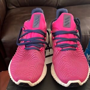 Adidas Pink and Navy Sneakers